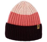 maximo - Kid's Beanie mit Streifen - Mütze, Gr. 55 cm-57 cm 55-57 cm, schwarz (Cassis/Multicolor)
