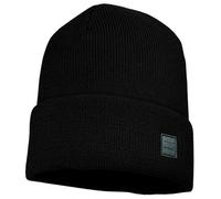 maximo - Kid's Beanie mit Umschlag - Mütze, Gr. 55 cm-57 cm 55-57 cm, schwarz (Black)