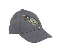 maximo Kids Boy-Cap Dino Klettverschluß - 49/51 / grau-blau / 100% Baumwolle