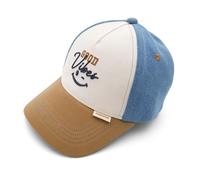 maximo Kids Boy-Cap good vibes snap-back Verschluß - 53/55 / blue fog/nomad / 100% Baumwolle