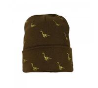 maximo Kids Boy-Mütze, Brontosaurus AO Stickerei, Umschlag, doppelt 53/-55 Khaki