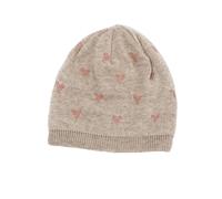 Maximo KIDS Girl Beanie Herzen - 51/53 / beige / 60% Polyester 30% Polyamid 10% Wolle