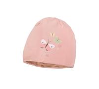 maximo Kids Girl-Beanie Schmetterling Reversible, Jersey Bedruckt Baumwolljersey