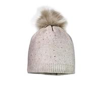 maximo Kids Girl-Mütze, Pompon Strass, Fleecestreifen Made in Europe