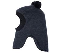 maximo - Kid's Jersey Fleece Schlupfmütze m. Pompons - Sturmhaube, Gr. 47 cm, blau (NavyMelange)