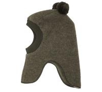 maximo - Kid's Jersey Fleece Schlupfmütze m. Pompons - Sturmhaube, Gr. 49 cm, braun (KhakiMelange)