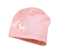 maximo Kids Mädchen Beanie Mütze Horses reversible-55-57 - Kindermode : Mädchen