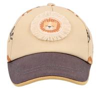 maximo - Kid's Mini Boy-Cap Löwe Patch Leichte Waschoptik - Cap, Gr. 49 cm-51 cm 49-51 cm, beige (Sand/Multicolor)