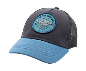 maximo - Kid's Mini Boy Cap Shark Snap-Back - Cap, Gr. 47 cm-49 cm 47-49 cm, blau (Anthracite/Blue)