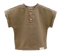 maximo - Kid's Mini Boy Hemd S/S - T-Shirt, Gr. 110, braun (Walnut)