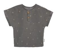 maximo - Kid's Mini Boy Hemd S/S - T-Shirt, Gr. 122, grau (Graphite/Palm)