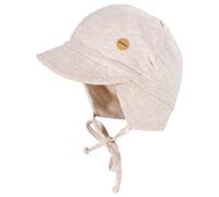 maximo - Kid's Mini Boy-Schildmütze Bund - Cap, Gr. 49 cm, weiß (Hellbraunmeliert/Weiß)