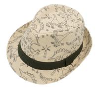 maximo - Kid's Mini Boy Trilby Dino - Hut, Gr. 47 cm, beige (WhiteSand/DarkOlive)