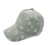 maximo - Kid's Mini Girl-Cap Margerite Klettverschluss - Cap, Gr. 47 cm-49 cm 47-49 cm, grau (Lightjade)