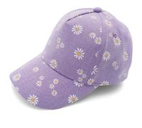 maximo - Kid's Mini Girl-Cap Margerite Klettverschluss - Cap, Gr. 51 cm-53 cm 51-53 cm, lila (Lilas)