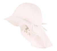 maximo - Kid's Mini Girl-Flapper mit Schleife - Cap, Gr. 51 cm, weiß (Wollweiß)