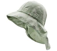 maximo - Kid's Mini Girl-Flapper Nackenschutz Bindeband - Hut, Gr. 53 cm, oliv (Lightjade)