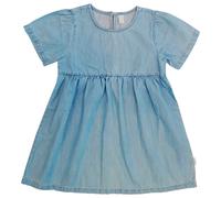 maximo - Kid's Mini Girl-Kleid Denim-Optik - Kleid, Gr. 134-140, türkis (Denim)