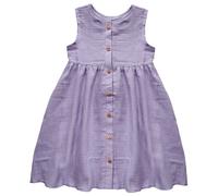 maximo - Kid's Mini Girl-Kleid Musselinstoff Bestickt - Kleid, Gr. 122-128, lila (Flieder)