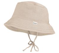 maximo - Kid's Mini Hut Band Musselin Futter - Hut, Gr. 47 cm, beige (BeigeMelange)