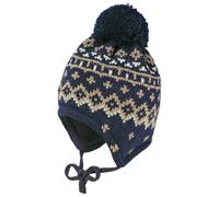 maximo - Kid's Mini-Mütze Jacquard Norweger - Mütze, Gr. 49 cm-51 cm 49-51 cm, grau (DarkNavy)