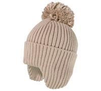 maximo - Kid's Mini-Mütze mit Pompon - Mütze, Gr. 53 cm-55 cm 53-55 cm, beige (LightBrownMelange)