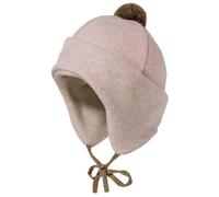 maximo - Kid's Mini-Mütze mit Pompon und Bindeband - Mütze, Gr. 41 cm-43 cm 41-43 cm, braun (LightBrownMelange)
