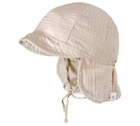 maximo - Kid's Mini Schildmütze Musselin - Cap, Gr. 45 cm, beige (BeigeMelange)