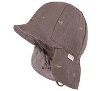 maximo - Kid's Mini Schildmütze Musselin - Cap, Gr. 47 cm, braun (Graphite/Palm)