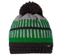 maximo - Kid's Mütze mit Pompon - Mütze, Gr. 53 cm-55 cm 53-55 cm, schwarz (Espresso/MediumGreen)