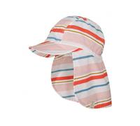 maximo Kids Schildmütze mit Nackenschutz Organic Cotton red striped - Größe 53 cm