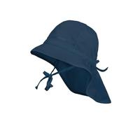 maximo Kinder Sonnenhut Nackenschutz Sommerhut Baumwollhut Hut - mit Kinnband Sommer Frühling-Sommer - 47 cm dunkelblau