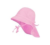 maximo Kinder Sonnenhut Nackenschutz Sommerhut Baumwollhut Hut - mit Kinnband Sommer Frühling-Sommer - 47 cm rosa