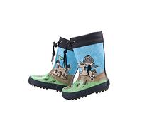 maximo Kindergummistiefel, Babygummistiefel, Naturgummi, Winterfutter, navy, Motiv Ritter, mit Stulpe, Refelex 3M, Gr. 23
