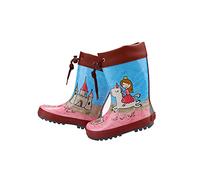 maximo Kindergummistiefel, Babygummistiefel, Regenstiefel, Mädchen, pink/blau mit Prinzessin, Winterfutter, 3M Reflex, Gr. 31