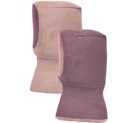 maximo Kinderschlupfmütze Merino 2farbig rose taupe/hellmauve - Größe 53cm