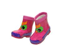 MaxiMo Mädchen Babygummistiefel, Kindergummistiefel, dunkelpink, Motiv/Applikation "Eule" mit Winterfutter … (24)