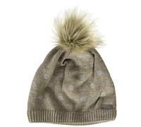 maximo Mädchen Kunstfellpompon Beanie-Mütze, borkemeliert, 51