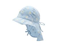 maximo Mädchen Nackenschutz Sonnenhut, weiß/Cerulean, 47