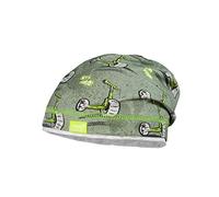maximo Mini-Beanie Middle für Jungen, Motiv Monsterroller, Agave-grün-grau, Gr. 53