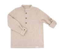 maximo Mini Boy Hemd Langer Arm Musselinstoff GOTS-110-116 - Kindermode : Jungen