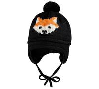 maximo - Mini Boy-Mütze Ausgenäht - Mütze, Gr. 47 cm, schwarz (CaronMelange)