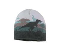 maximo MINI Boy-Mütze, Jacquard Dinos randlos Made in Germany