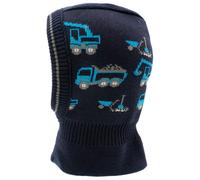 maximo - Mini Boy's Schlupfmütze Baufahrzeuge - Sturmhaube, Gr. 53 cm-55 cm 53-55 cm, blau (DarkNavy)