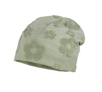 maximo MINI Girl-Beanie, Frotteeblume Jersey Made in Germany Baumwolljersey