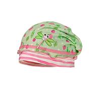 maximo MINI Girl-Beanie Short bedruckter Jersey, grün pink Motiv Gemüse, mit Applikation Libelle (außer Gr. 53) (49)