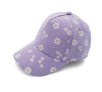 maximo Mini Girl-Cap Margerite Klettverschluß UV 50 - 47/49 / lilas / 100% Baumwolle