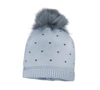 maximo MINI Girl-Mütze Heart,Pompon Futter Made in Europe