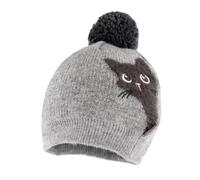 maximo MINI Girl-Mütze, Katze, Pompon Vollfutter