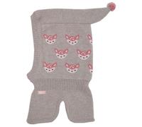 maximo - Mini Girl-Schlupfmütze Reh - Mütze, Gr. L 55 cm, grau (Buchemeliert)